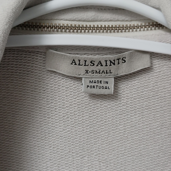 Allsaints Mila Dahlia sweatshirt cardigan sweater top - Picture 8 of 10